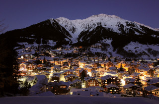Winter Aussicht Klosters Nacht